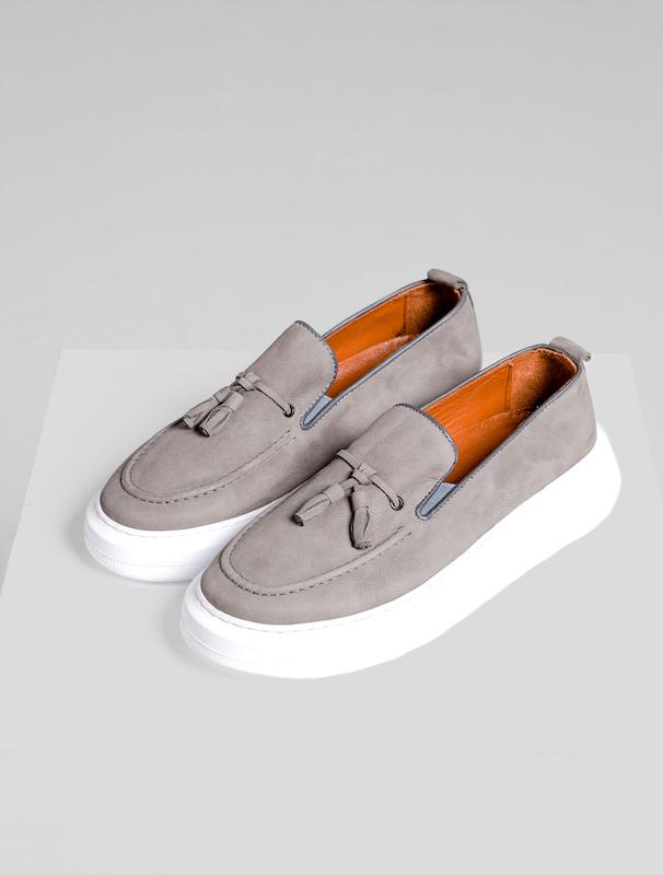 کفش مردانه هوکانی کد 1054630 طوسی روشن