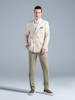 کت مردانه هوکانی کد 1064127 کرم روشن