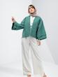 کت زنانه هوکانی کد 5027113 سبز تیره