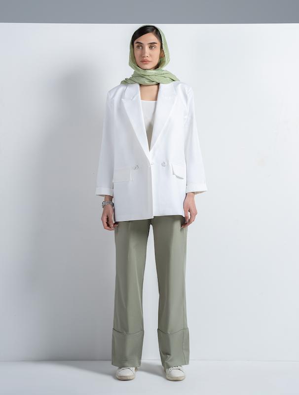 کت زنانه هوکانی کد 5019402 سفید