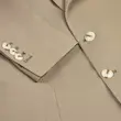 کت لینن مردانه هوکانی کد 1054729 خاکی