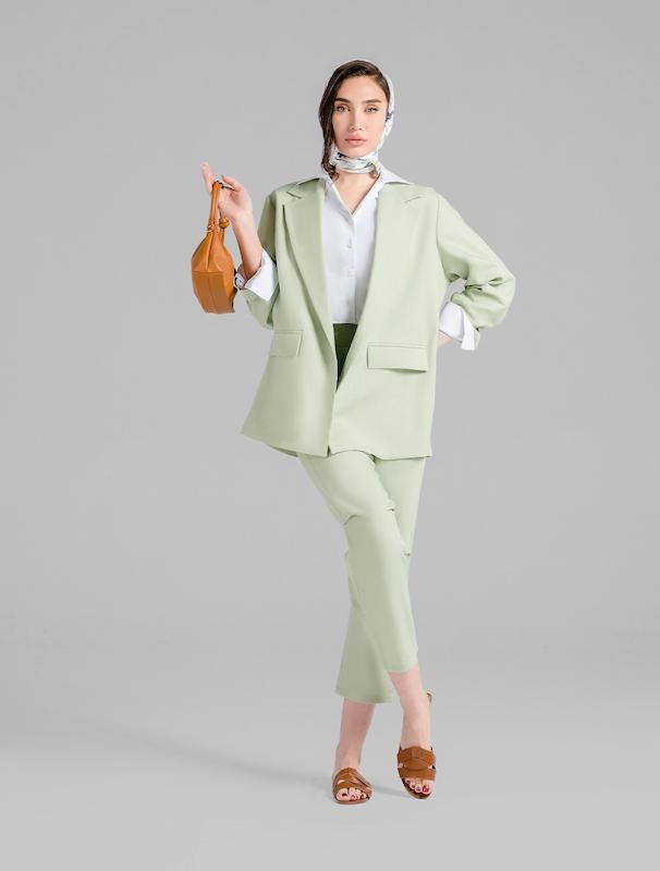 کت زنانه هوکانی کد 5018812 سبز روشن