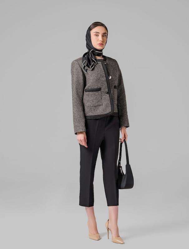 کت زنانه هوکانی کد 5014628 کرم تیره 