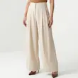 شلوار لینن زنانه هوکانی کد 5059627 کرم روشن