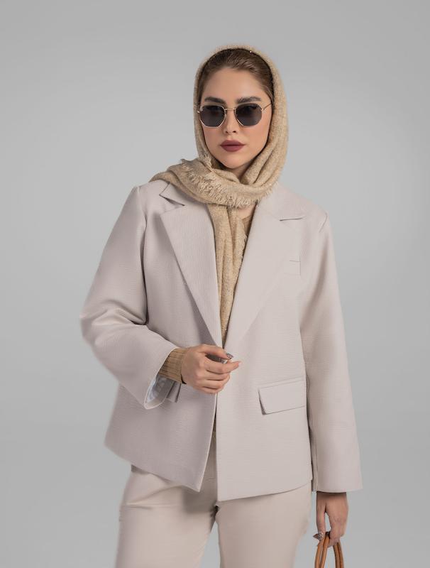 کت زنانه هوکانی کد 5013727 کرم روشن