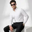 پیراهن مردانه هوکانی کد 1079702 سفید