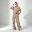 ست بلوز شلوار زنانه هوکانی کد 5065528 کرم تیره