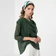 شومیز زنانه هوکانی 5068913  سبز تیره