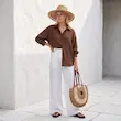 صندل زنانه هوکانی کد 5074533 قهوه ای تیره