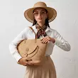 کیف زنانه هوکانی کد 5074328 کرم تیره