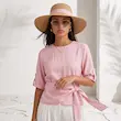 شومیز زنانه هوکانی کد 5079221 صورتی روشن