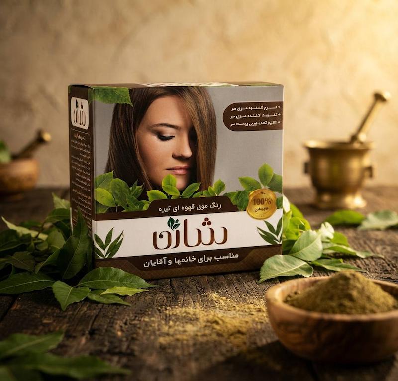 رنگ موی گیاهی شاژن - قهوه ای تیره