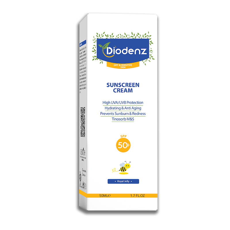 کرم ضد آفتاب بی رنگ مناسب پوست خشک و حساس با SPF50 دیودنز