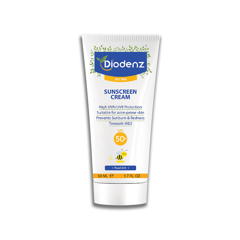 کرم ضد آفتاب بی رنگ مناسب پوست چرب با SPF50 دیودنز