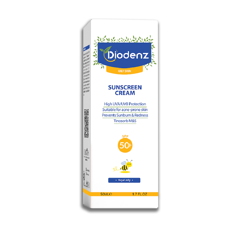 کرم ضد آفتاب بی رنگ مناسب پوست چرب با SPF50 دیودنز