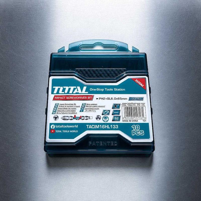 سر پیچ گوشتی مگنتی توتال ++ و +- ( بسته 10 عددی )