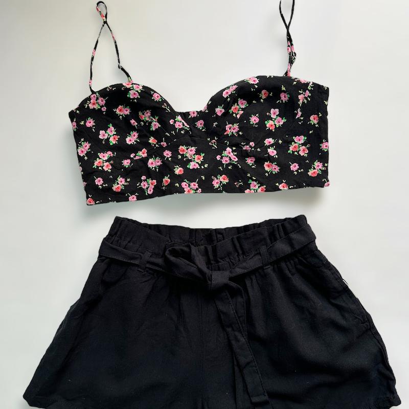 کراپ تاپ گل گلی