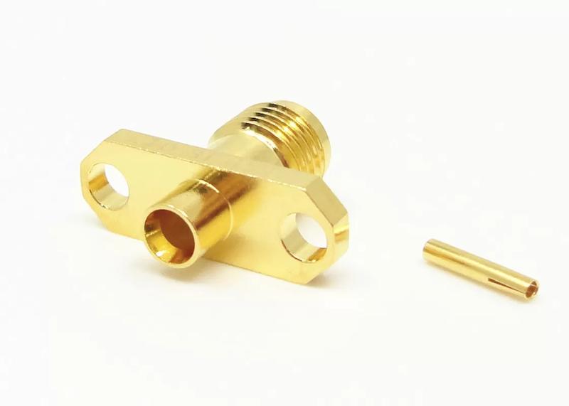 کانکتور SMA 2Hole Flat Pin Gold