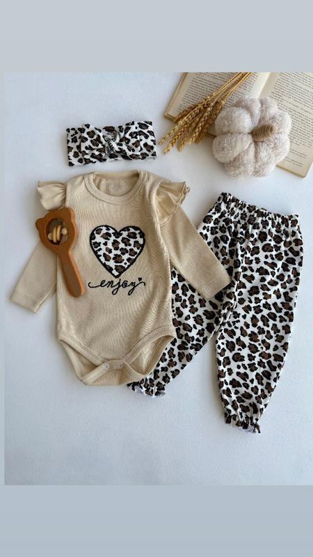 ست سه تیکه پلنگی 665