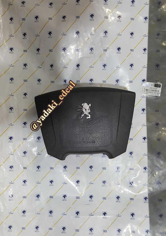 قاب درپوش کورکن ایربگ فرمان پژو 405 مشکی قاب درپوش ایربگ وسط فرمان پژو 405 مشکی