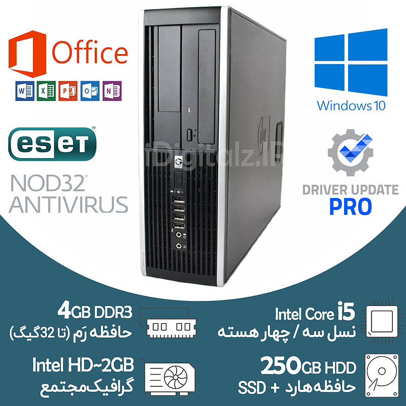 مینی کیس Core i5 نسل سه HP رم 4 هارد 250