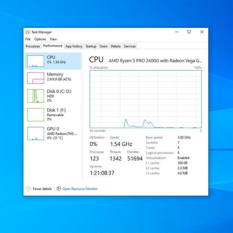 مینی کیس AMD Ryzen برند HP 705 G4 رم 8 هارد 500