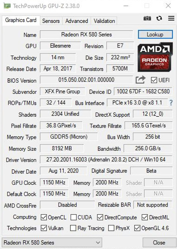 کیس استوک RGB گیمینگ i7 نسل 4 گرافیک RX 580 8G