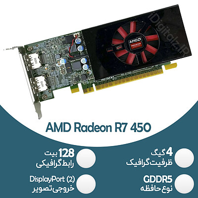 کارت گرافیک گیمینگ AMD R7 450 - 4GB