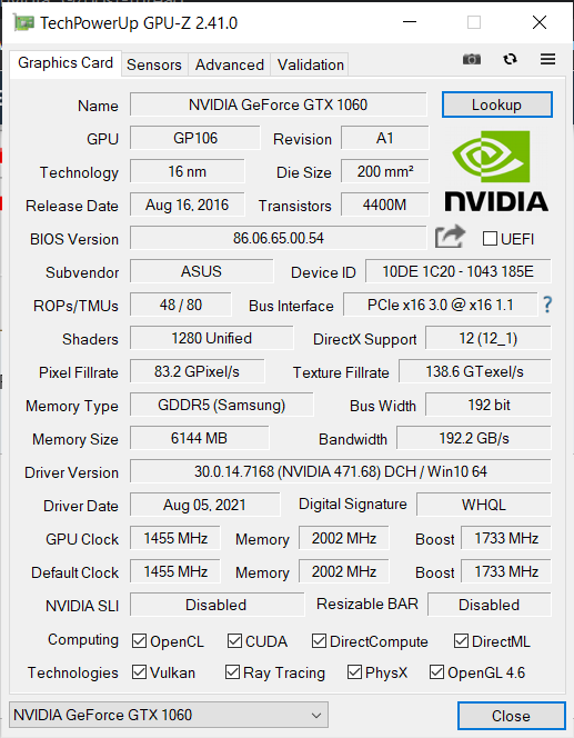 لپ تاپ استوک گیمینگ ASUS FX505 رم 16 گرافیک GTX 1060