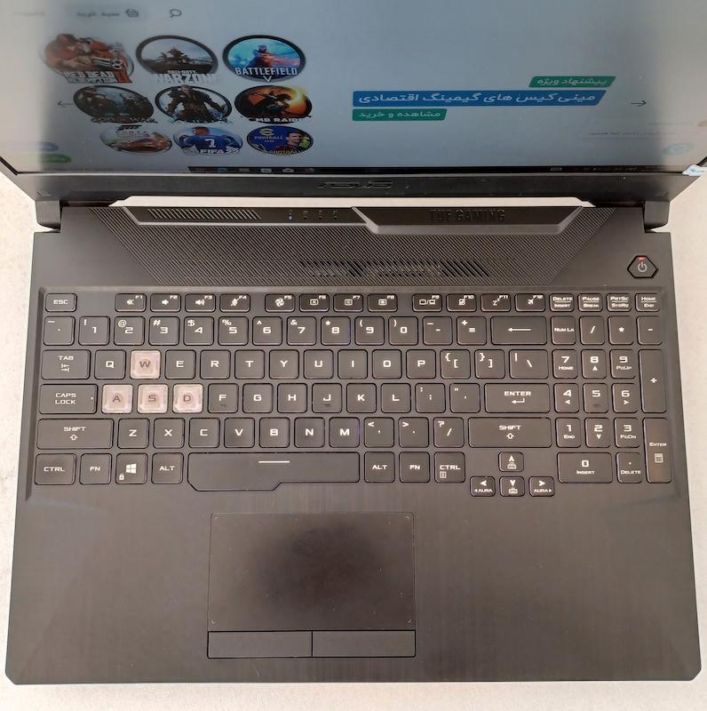 لپ تاپ استوک گیمینگ ASUS TUF FA506 رم 16 و SSD 512