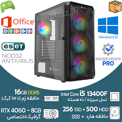 کیس تاور گیمینگ i5 نسل 13 گرافیک RTX 4060 8G