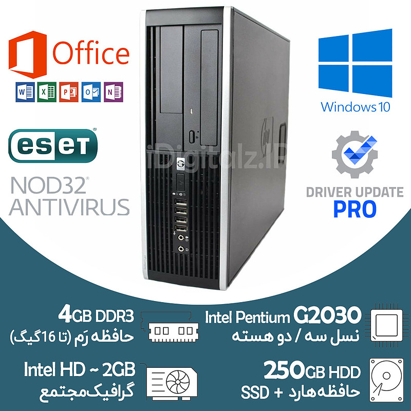 مینی کیس Pentium نسل سه HP رم 4 هارد 250