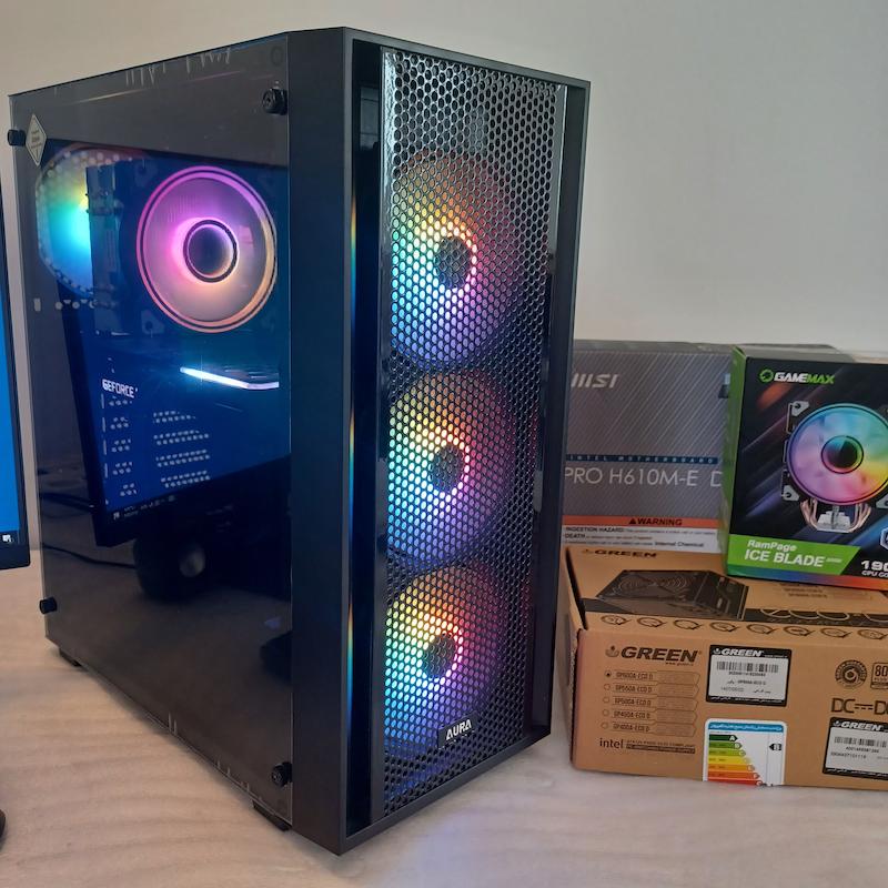 کیس آکبند گیمینگ i5 نسل 12 گرافیک RTX 3060 Ti 8G