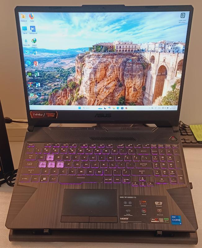 لپ تاپ استوک گیمینگ ASUS TUF FX506 رم 16 و SSD 512