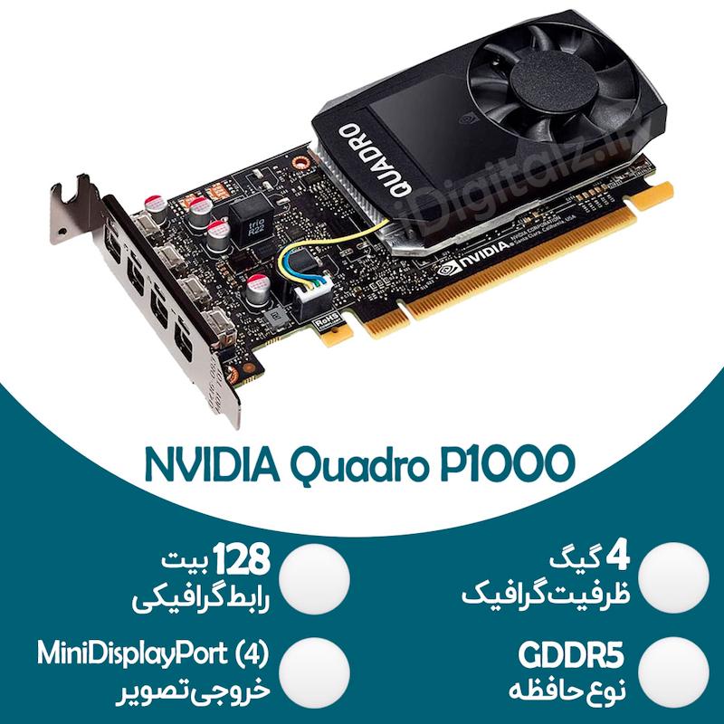 کارت گرافیک استوک رندرینگ NVIDIA Quadro P1000 - 4GB