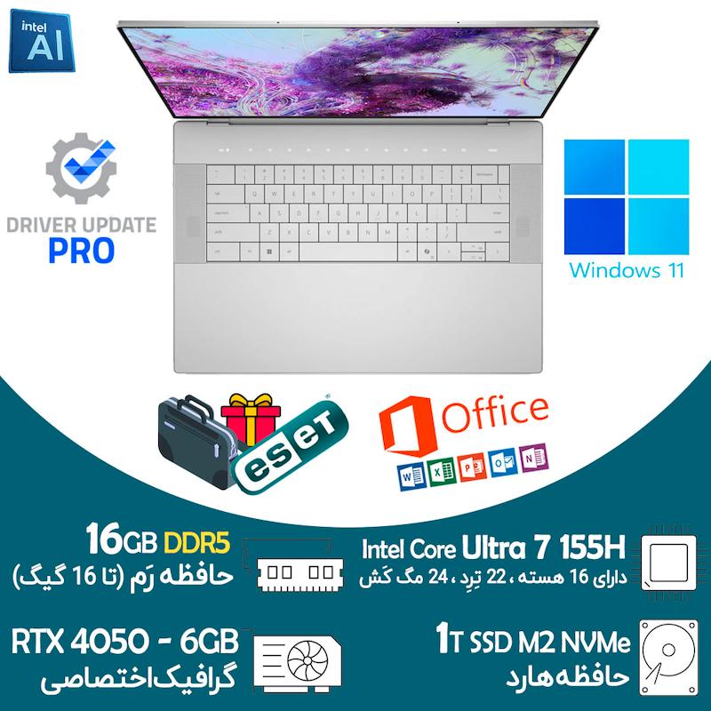 لپ تاپ مناسب هوش مصنوعی Dell XPS 9640 رم 16 و SSD 1T