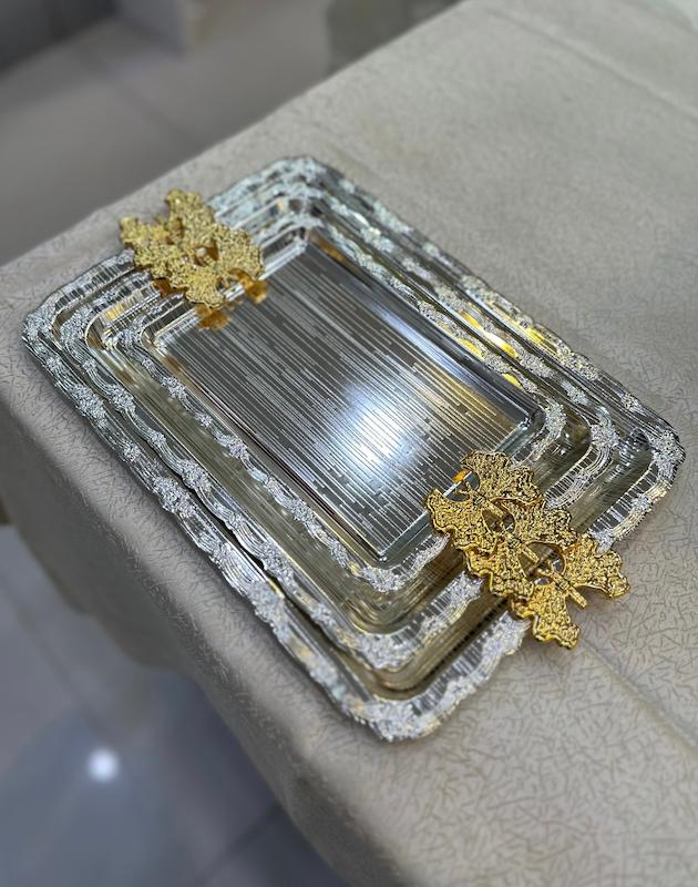 سینی استیل پروانه(متوسط) 