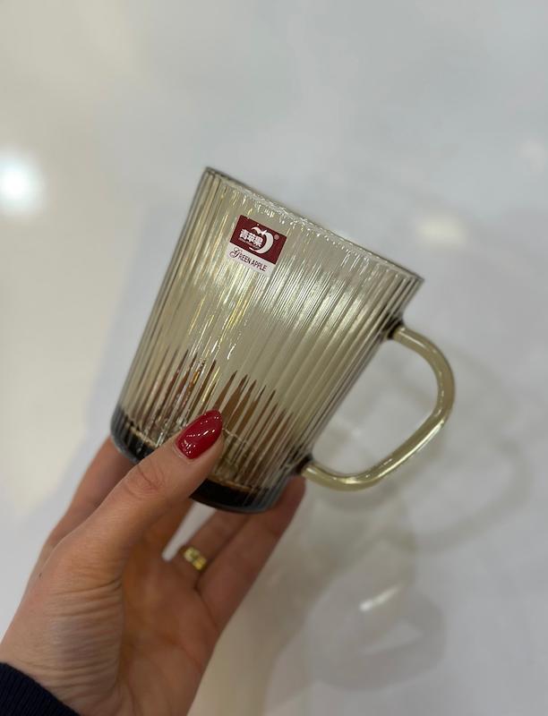 لیوان دسته دار جفتی ( رنگ قهوه ای ) 