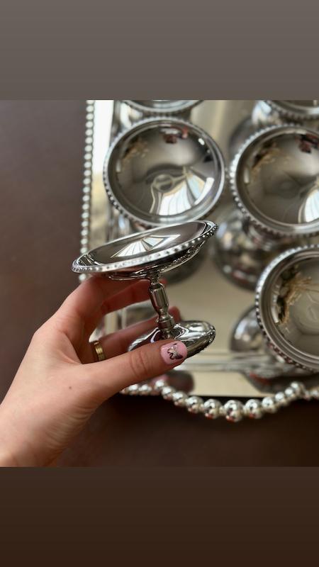 ظروف سرو استیل لوکس ( سیلور )