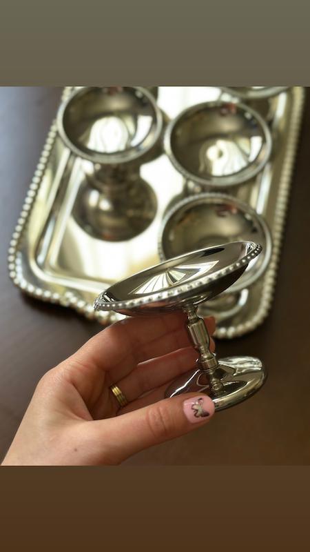 ظروف سرو استیل لوکس ( سیلور )