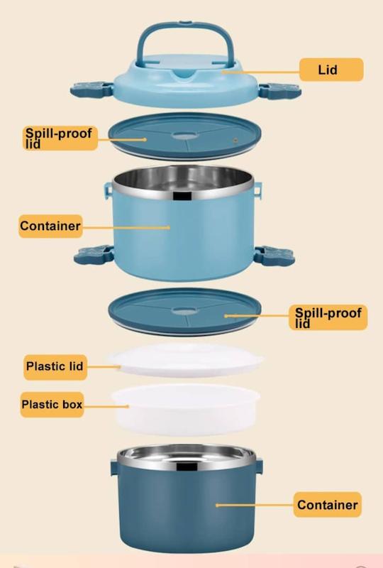  ظرف غذا دوطبقه پروانه ای