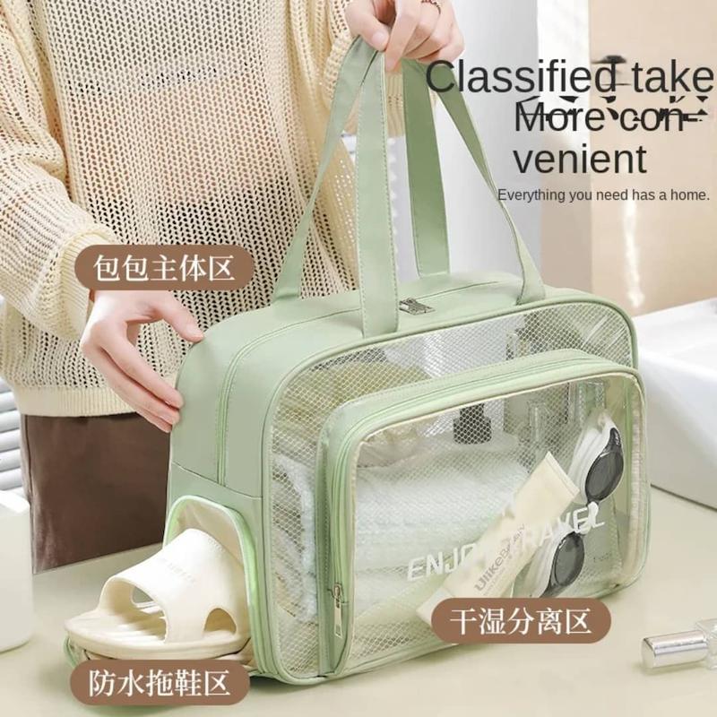 کیف استخر با بخش مجزا برای دمپایی استخر زنانه و دخترانه سایز بزرگ