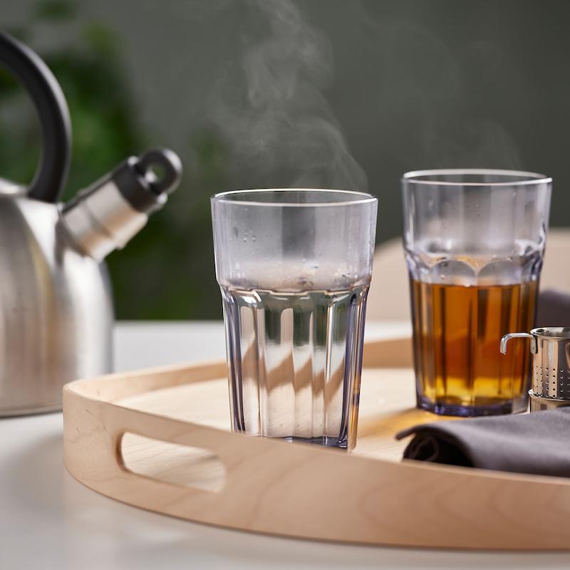 لیوان شیشه ای شفاف بنفش 35 سی سی pokal