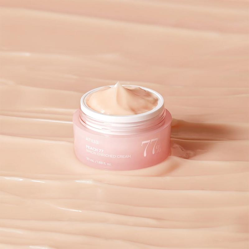 کرم آبرسان و تغذیه کننده نیاسینامید هلو آنوا  Peach 77 niacin enriched cream 50ml