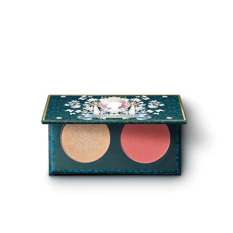 پالت رژگونه و هایلایترکیکو kiko bridgerton bouquet blush & highlighter duo
