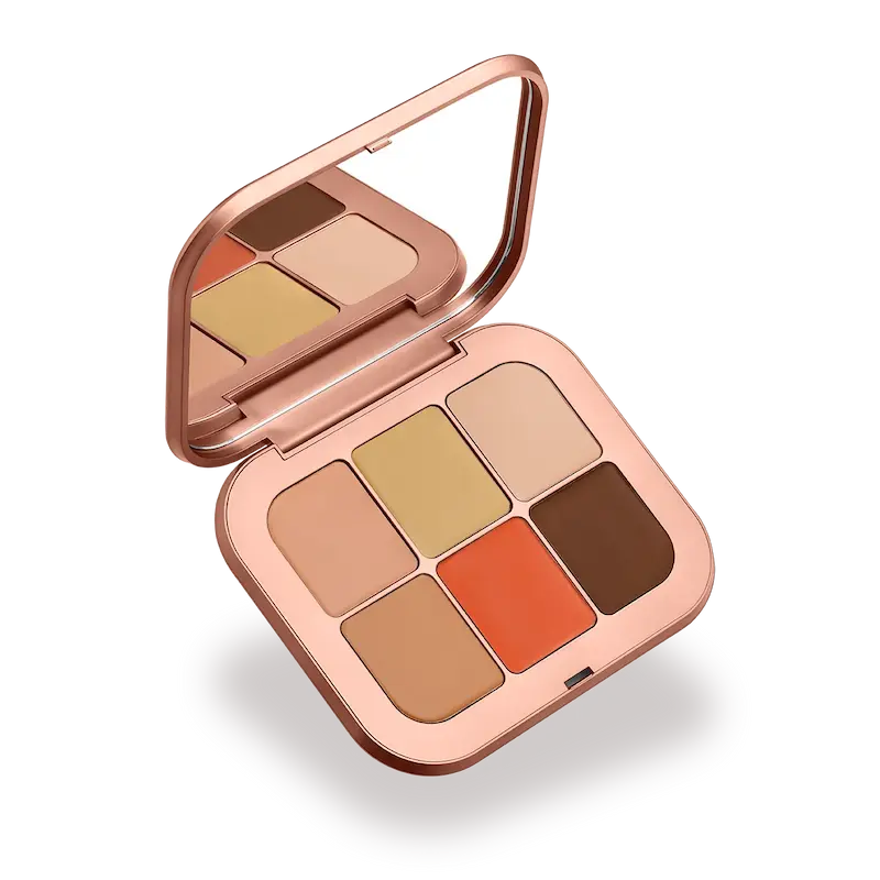 پالت کرمی اصلاح رنگ و کانتور کل صورت کیکو Golden Oasis All Over Face Palette