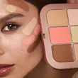 پالت کرمی اصلاح رنگ و کانتور کل صورت کیکو Golden Oasis All Over Face Palette