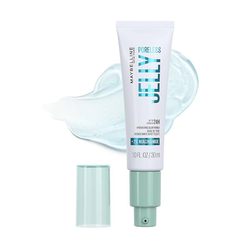 پرایمر مات‌کننده و آبرسان ۲۴ ساعته ژلی میبلین پورلس با نیاسینامید MAYBELLINE Poreless Gelly Primer