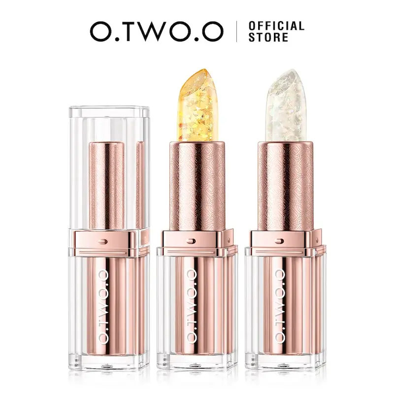 بالم لب ترموکرومیک شاین دار گلد O.TWO.O Sunlight 01 تغییر رنگ و آبرسان لب