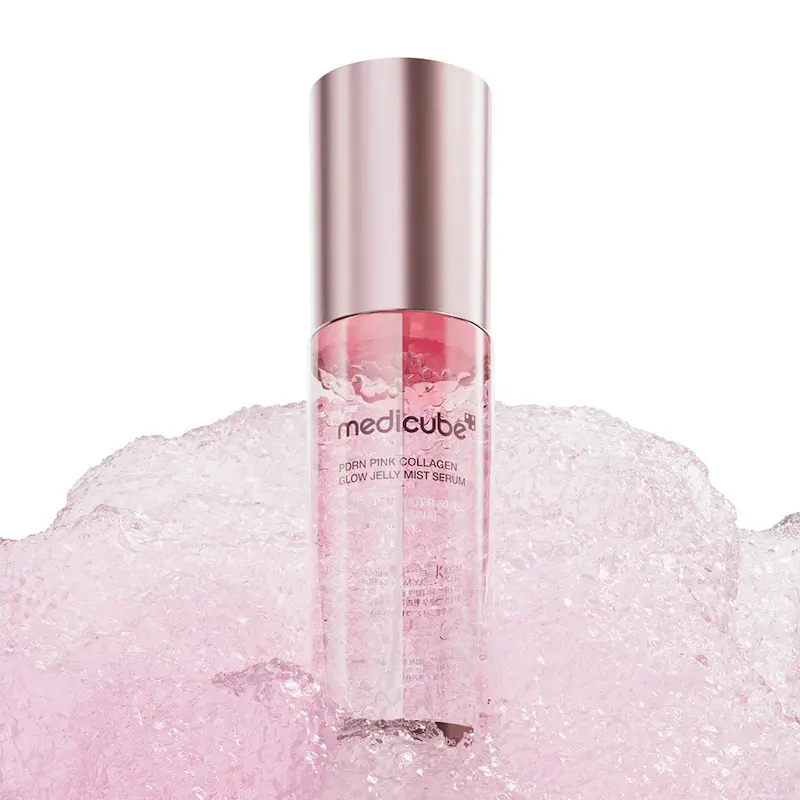 میست ژلی جوانساز و ضدچروک PDRN و کلاژن مدی کیوب medicube pink collagen glow jelly mist serum